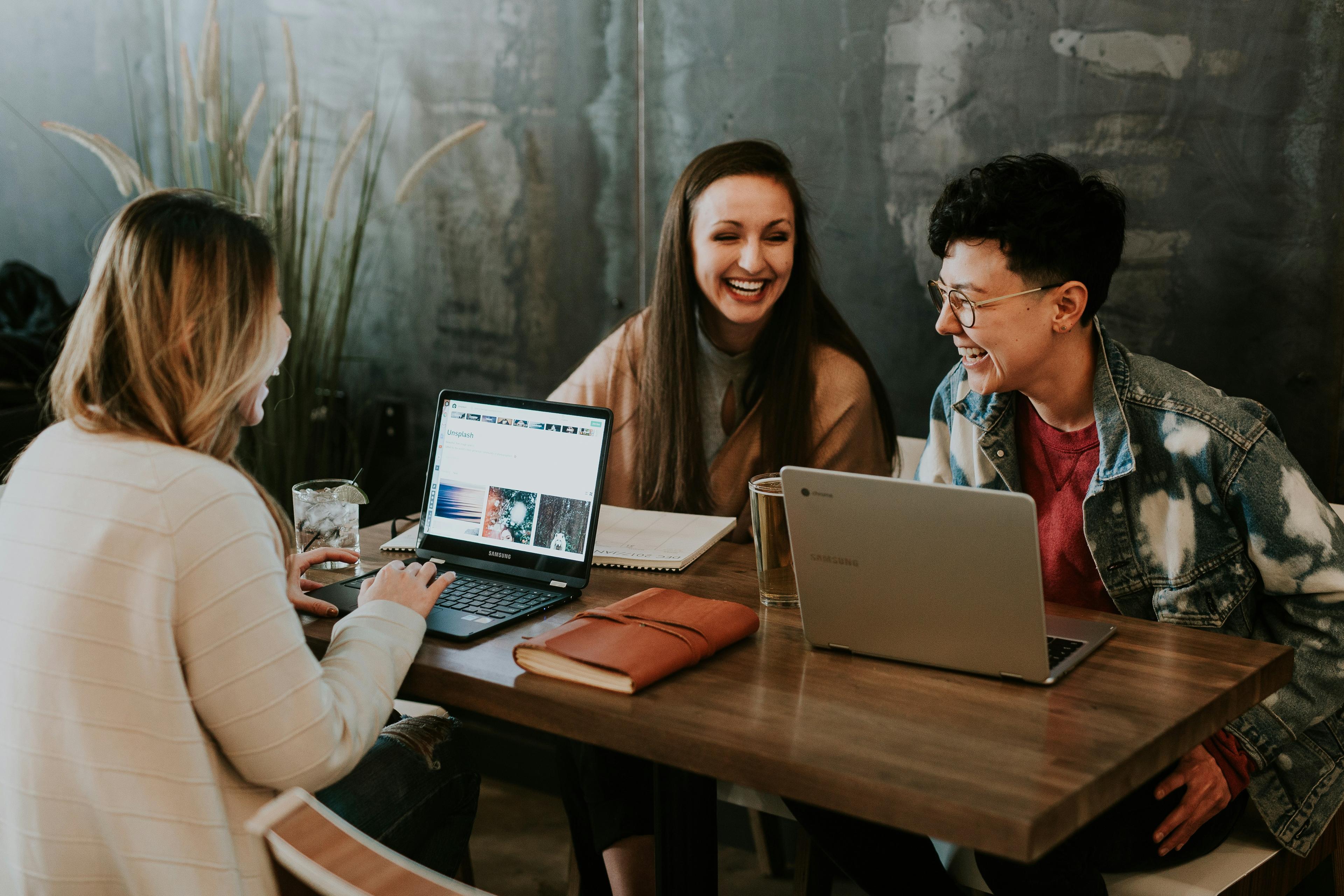 Freelancers working